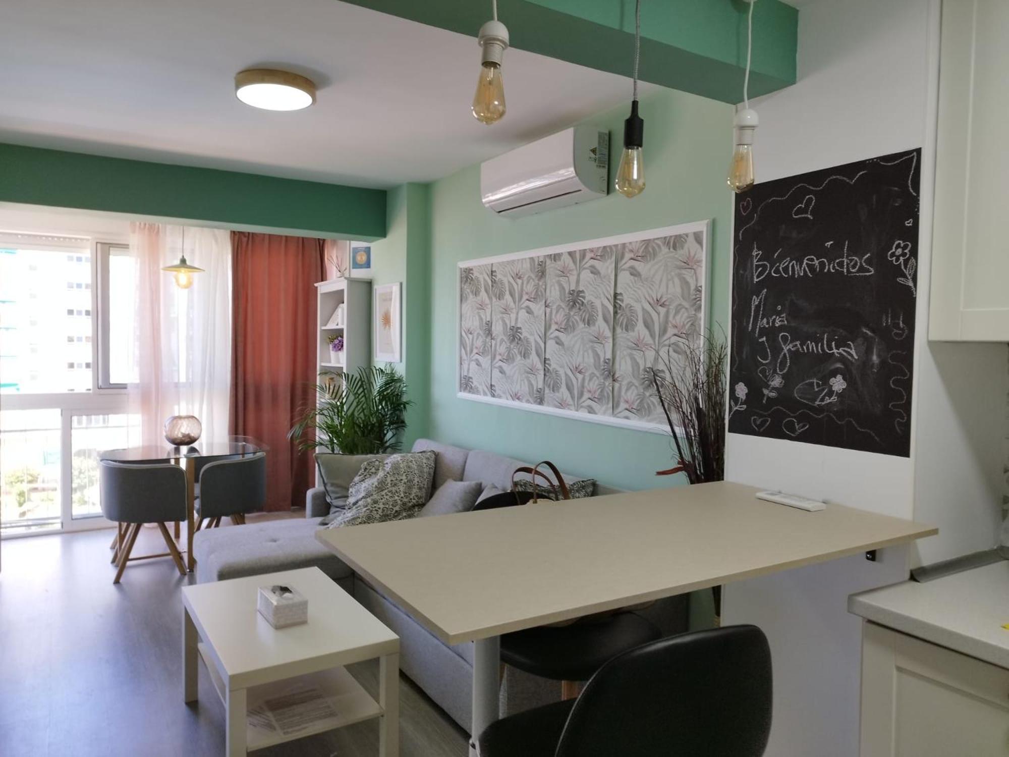 베날마데나코스타 M1 403 Frontal Al Mar Vistas Terraza Y Wifi 아파트 외부 사진