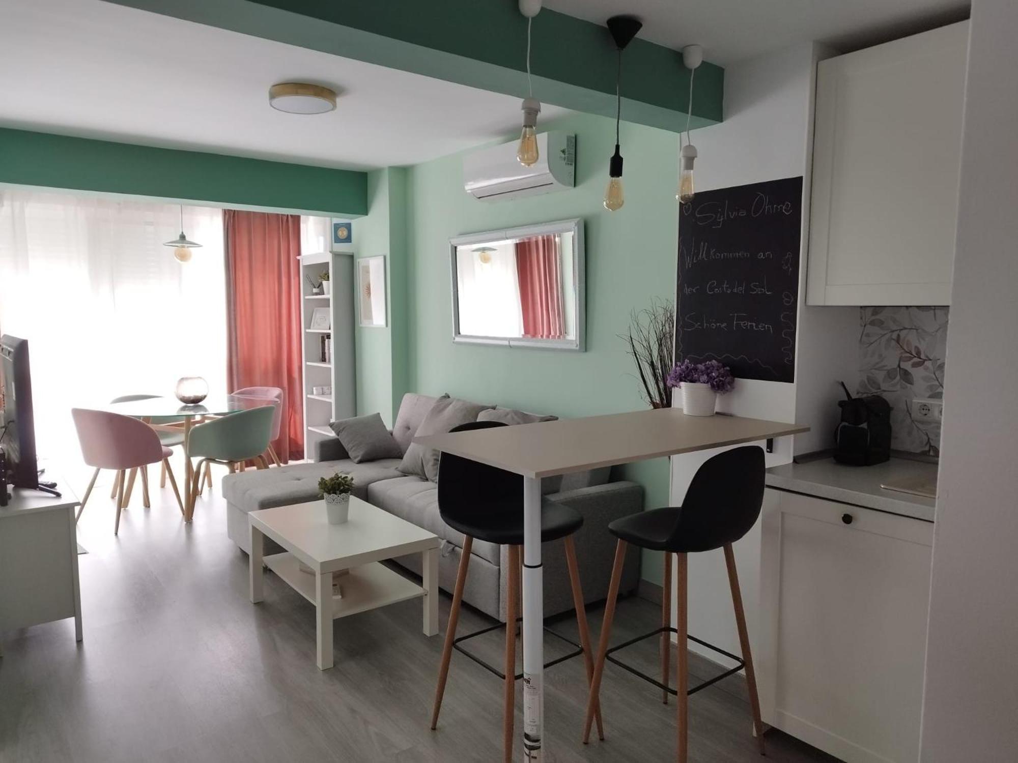 베날마데나코스타 M1 403 Frontal Al Mar Vistas Terraza Y Wifi 아파트 외부 사진