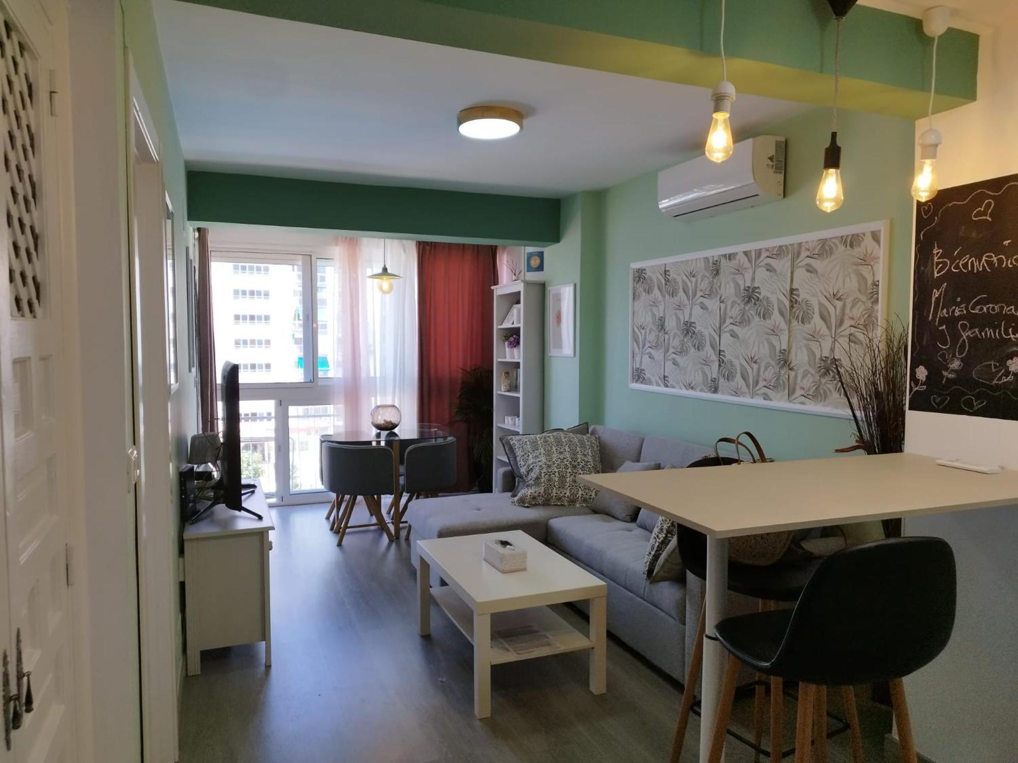 베날마데나코스타 M1 403 Frontal Al Mar Vistas Terraza Y Wifi 아파트 외부 사진